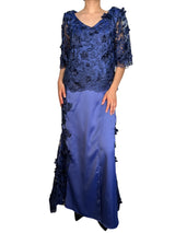 Vestido Flores En Relieve