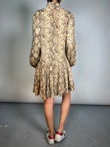 Vestido Viscosa Snake