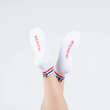 Calcetines Blanco Tricolor Corto