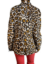 Blazer lino animal print