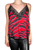 Polera Lace Animal Print