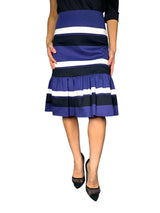 Falda Azul Franjas