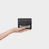 Cartera negro y gris Audree Saffiano