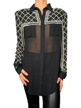 Blusa Seda Balmain x H&M