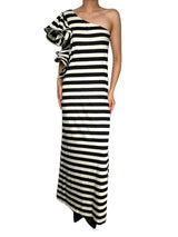 Vestido Rayas Asimétrico