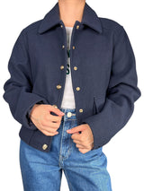 Chaqueta Crop Botones Dorados