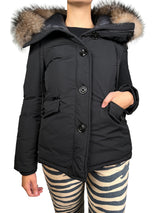 Parka Cuello Alto Con Piel Desmontable