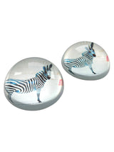 Set de 2 Pisapapeles Cebra