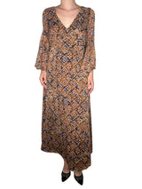 Vestido Étnico Detalle Metalizado