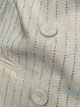 Set Blazer Y Pantalón Brillos MARQUIS X MARIA PAZ BLANCO