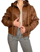 Chaqueta Ribera Miel Cuero