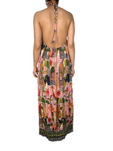 Vestido Halter Plisado