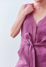 Enterito Abotonado Lino