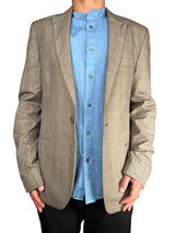 Blazer Pied De Poule Café