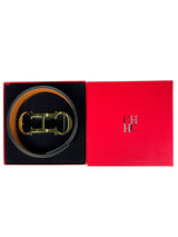 Cinturón Initials Insignia Ancho Reversible