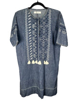 Vestido Denim Borlas
