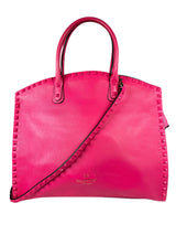 Cartera Garavani Vitello Rockstud Pink Cuero