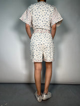 Enterito Denim Floreado