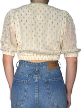 Blusa Crop Lurex