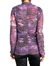 Blusa Traslúcida Estampada