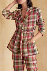 Chaqueta Solapa De Lino Washed