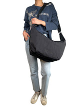 Cartera Hobo Black Large Nylon