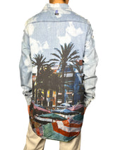 Blusa Denim Tachas