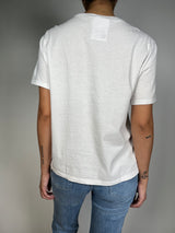 Polera Blanca Estampada