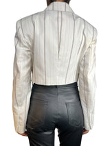 Blazer Crop Rayas