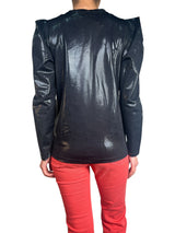 Polera Bowie Negra Metalizado