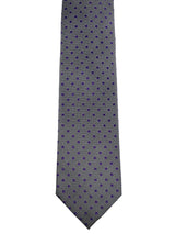 Corbata Gris Detalles Morados