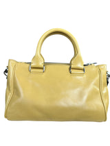 Cartera Tote Pocket Mediano Amarillo Topacio Cuero