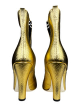 Botines Dorados Cuero