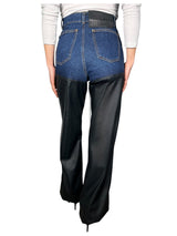 Jeans Bicolor Ecocuero