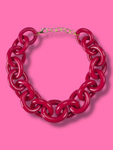 Collar Eslabón Magenta