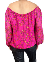 Blusa Kamber Pink Floral Seda