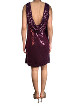 Vestido Merlot Lentejuelas