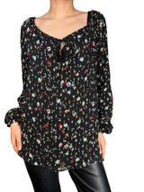 Blusa Seda Fibras Metalizadas