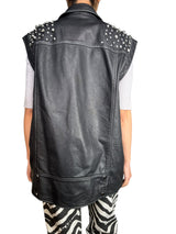 Chaqueta Cuero Aplicaciones