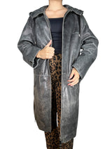 Chaqueta Cuero Capucha