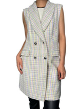 Chaqueta Tweed Sin Mangas