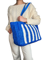 Cartera Eden Striped Crochet