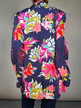 Blazer Viscosa Flores