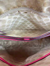 Cartera Fucsia Cuero Saffiano