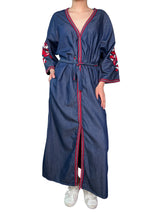 Vestido Greek Long Denim