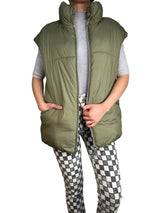 Parka Acolchada Sin Mangas