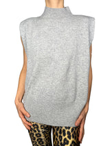 Sweater sin mangas hombreras