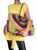 Bolso Pompones Multicolor