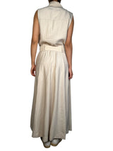 Vestido Beige Sin Mangas