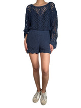 Set Blusa Y Short Tejido